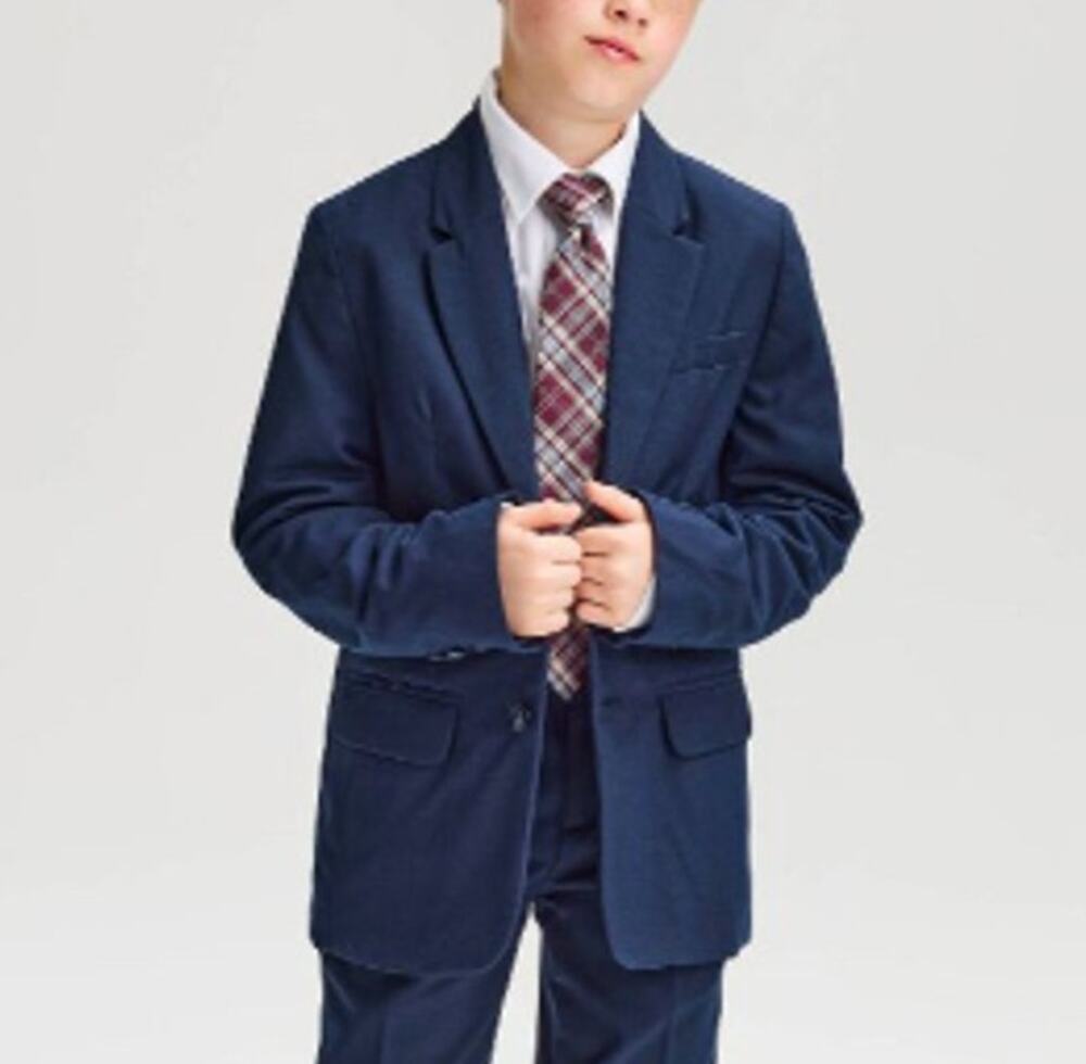 Cat & Jack Sport Coat Suit Jacket Blazer Blue Boys 14 Dress Shirt NEW